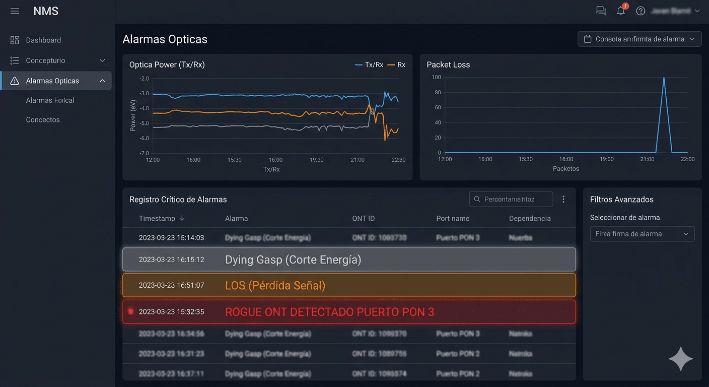 Análisis de Syslogs: Identificando patrones de micro-cortes en la OLT