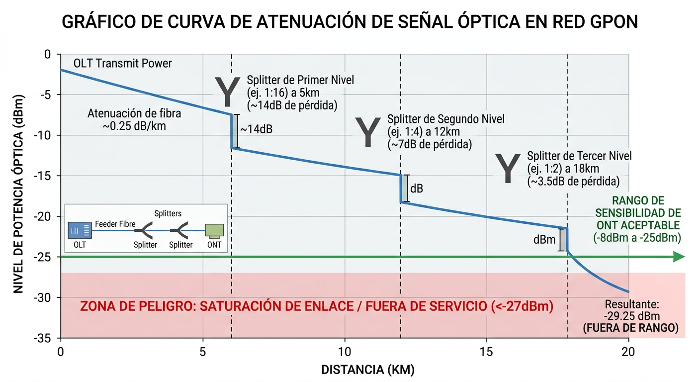 Optimización de Árboles de División en GPON: Maximizando la eficiencia del Splitter